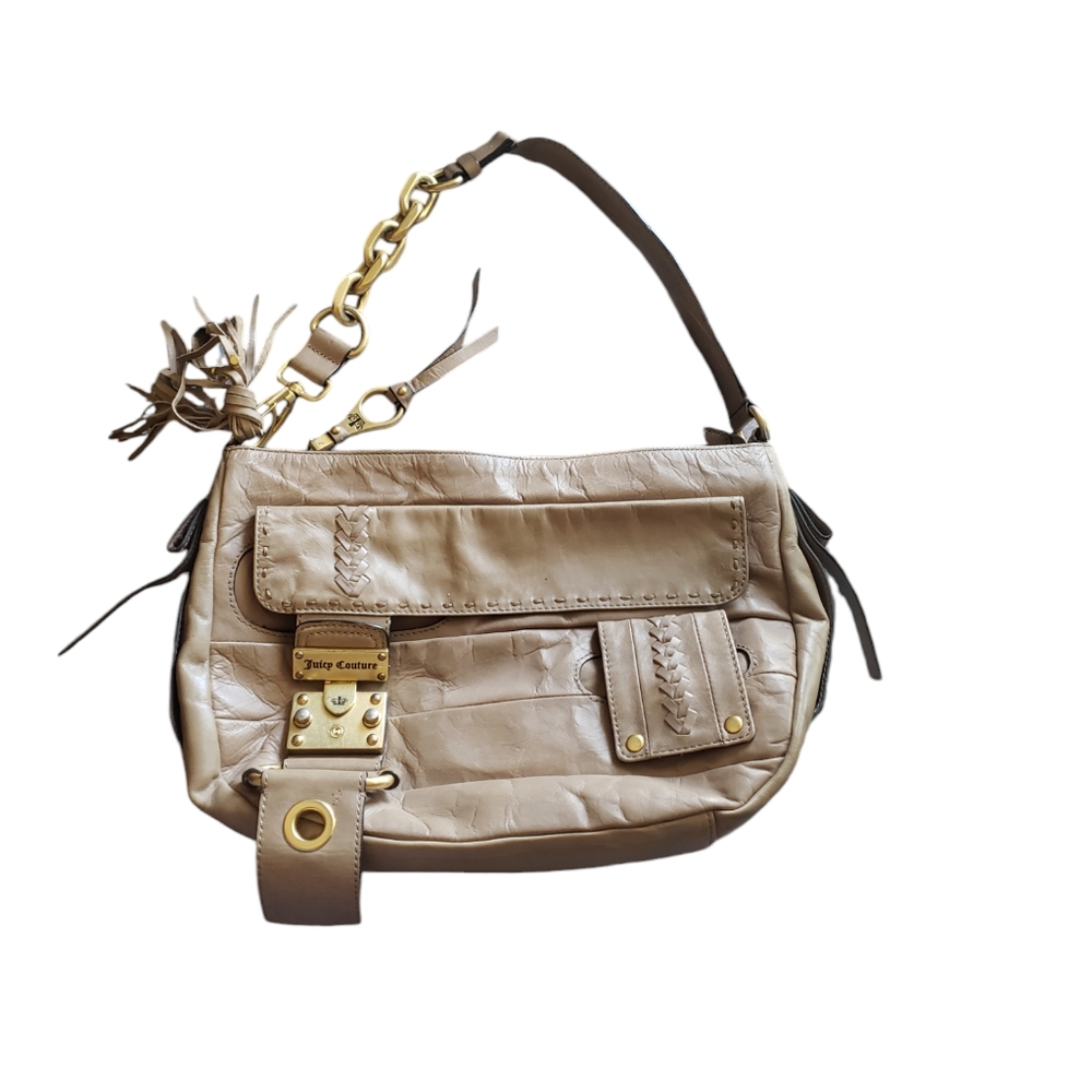 Juicy couture vintage tan leather purse shoulder bag